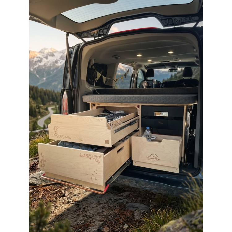 Camping Box Gipsy R3 Cargo (cassetti, frigo, acqua, batteria)